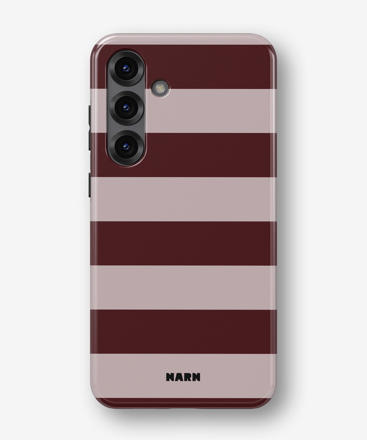 Samsung Galaxy A36 Tough Case – Cranberry Stripe - View 1
