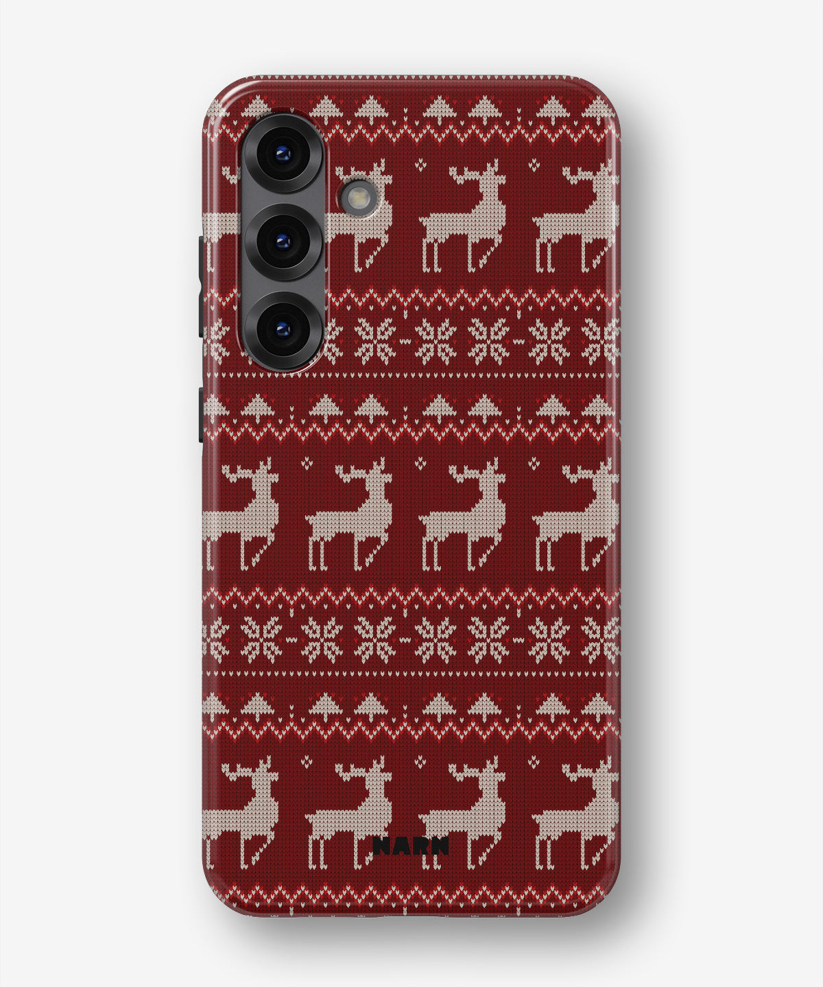 Samsung Galaxy A36 Tough Case – Reindeer Knit - View 1