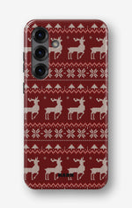 Samsung Galaxy A36 Tough Case – Reindeer Knit - View 1
