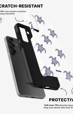 Samsung Galaxy A36 Tough Case – Blue Turtles - View 2