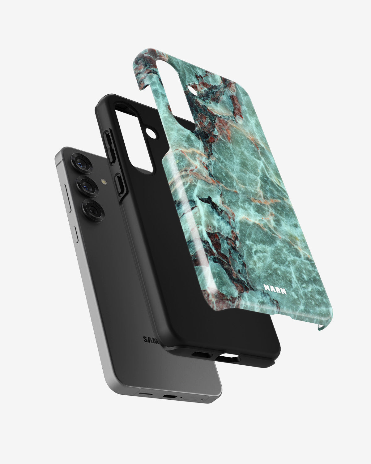 Samsung Galaxy A36 Tough Case – Green Marble - View 2