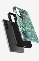 Samsung Galaxy A36 Tough Case – Green Marble - View 2