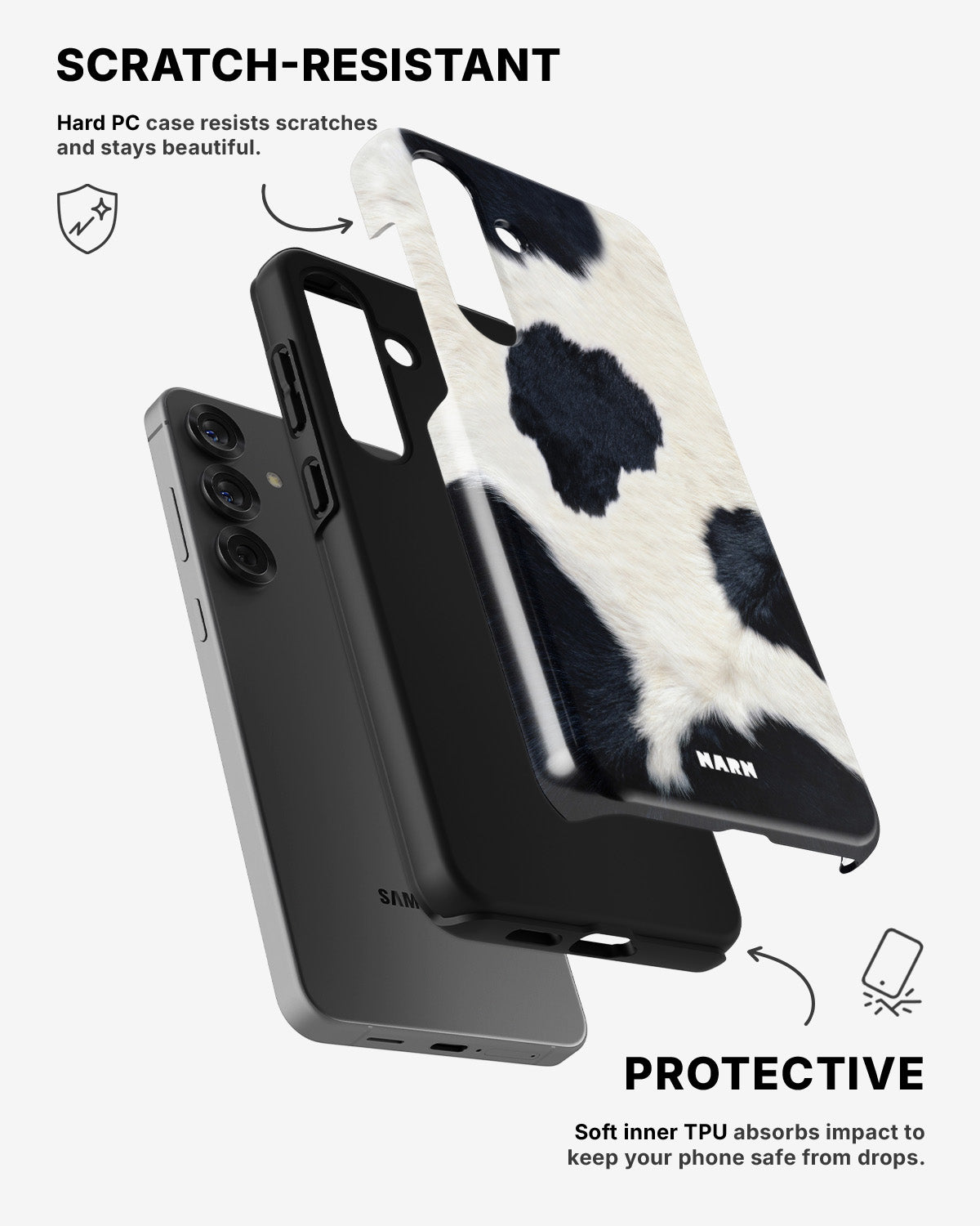 Samsung Galaxy A36 Tough Case – Cow Skin - View 2