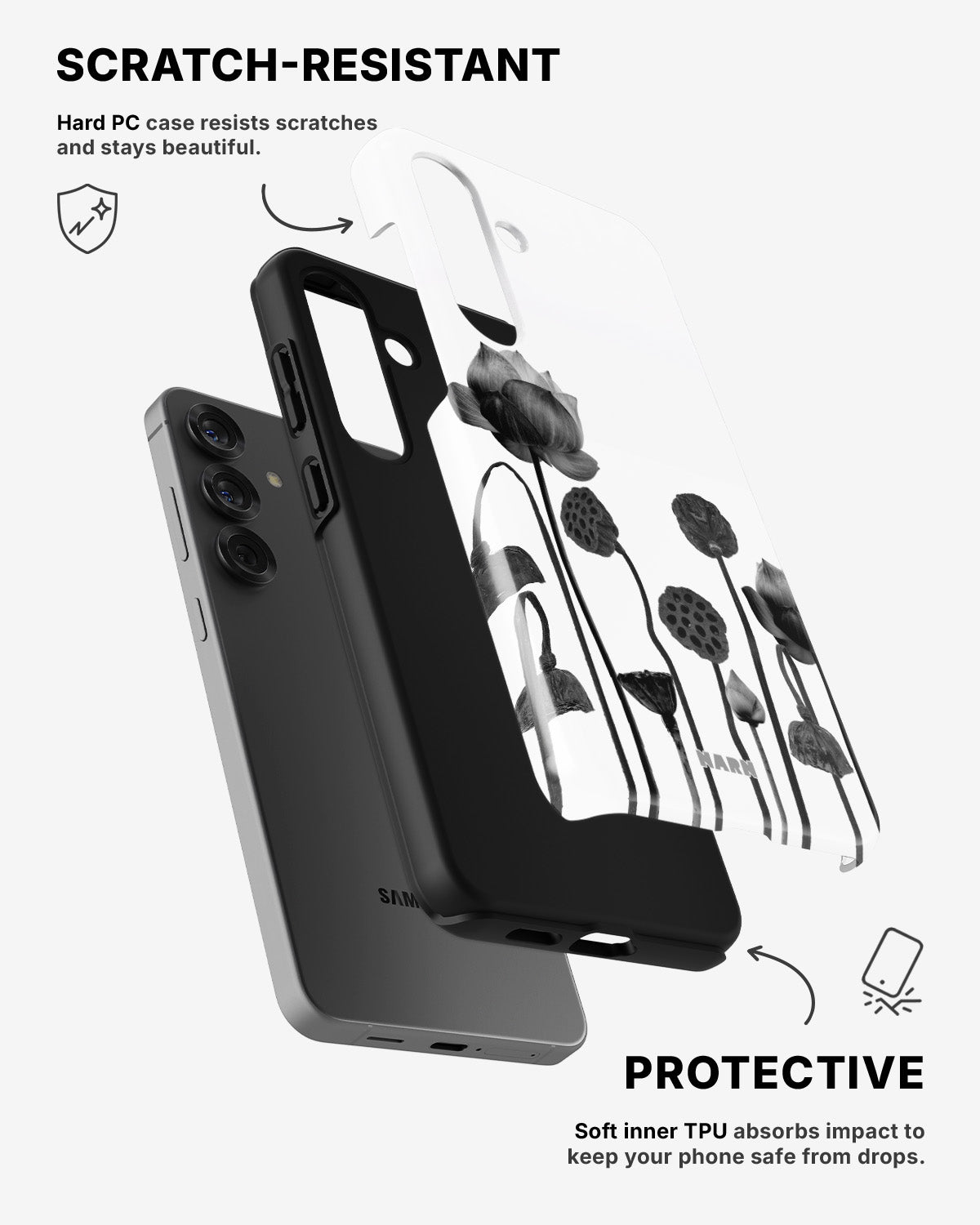 Samsung Galaxy A36 Tough Case – Lotus Blooms - View 2