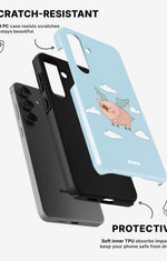 Samsung Galaxy A36 Tough Case – Dreamy Pig - View 2
