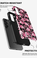 Samsung Galaxy A36 Tough Case – Flamingos - View 2