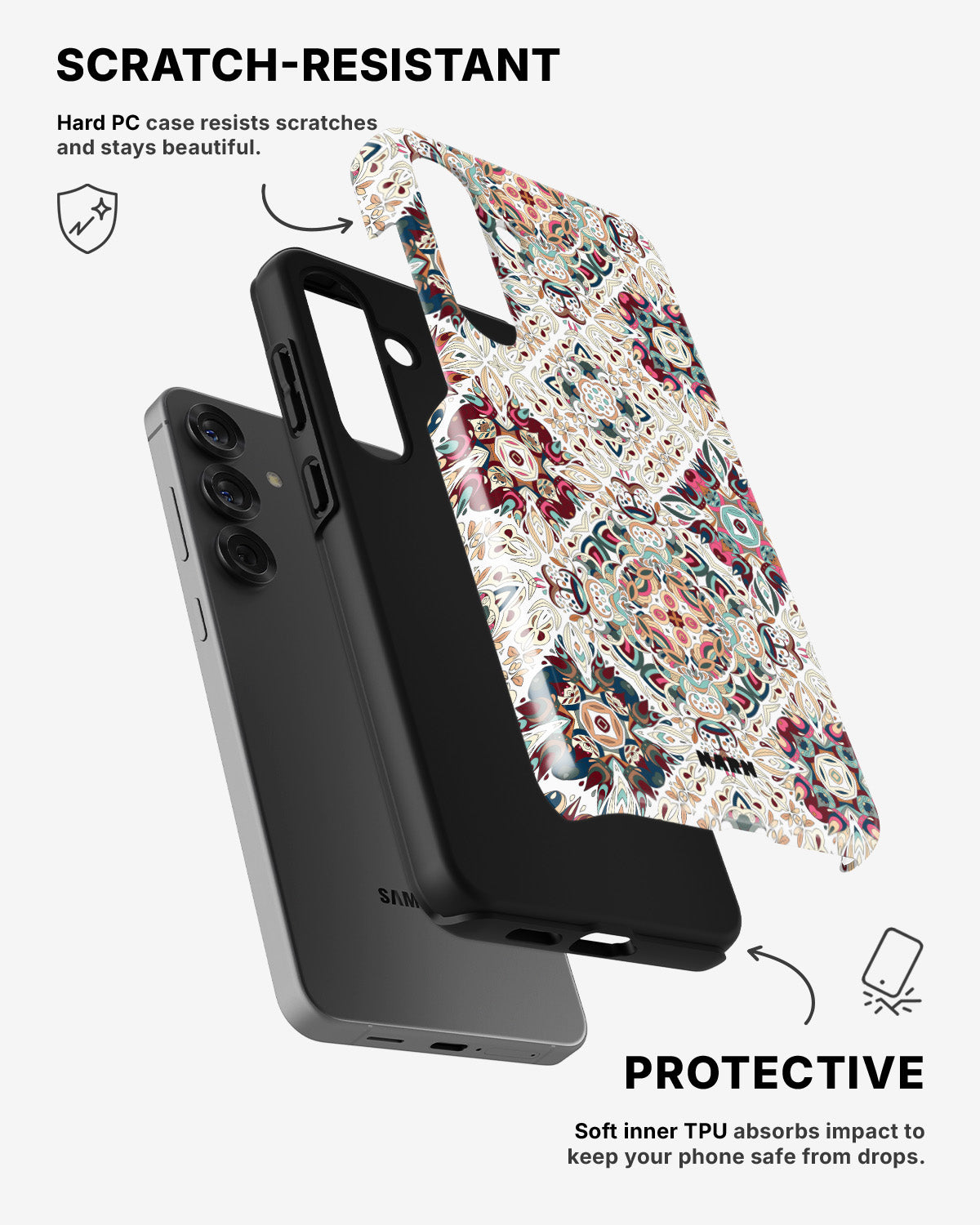 Samsung Galaxy A36 Tough Case – Luxury Tile - View 2