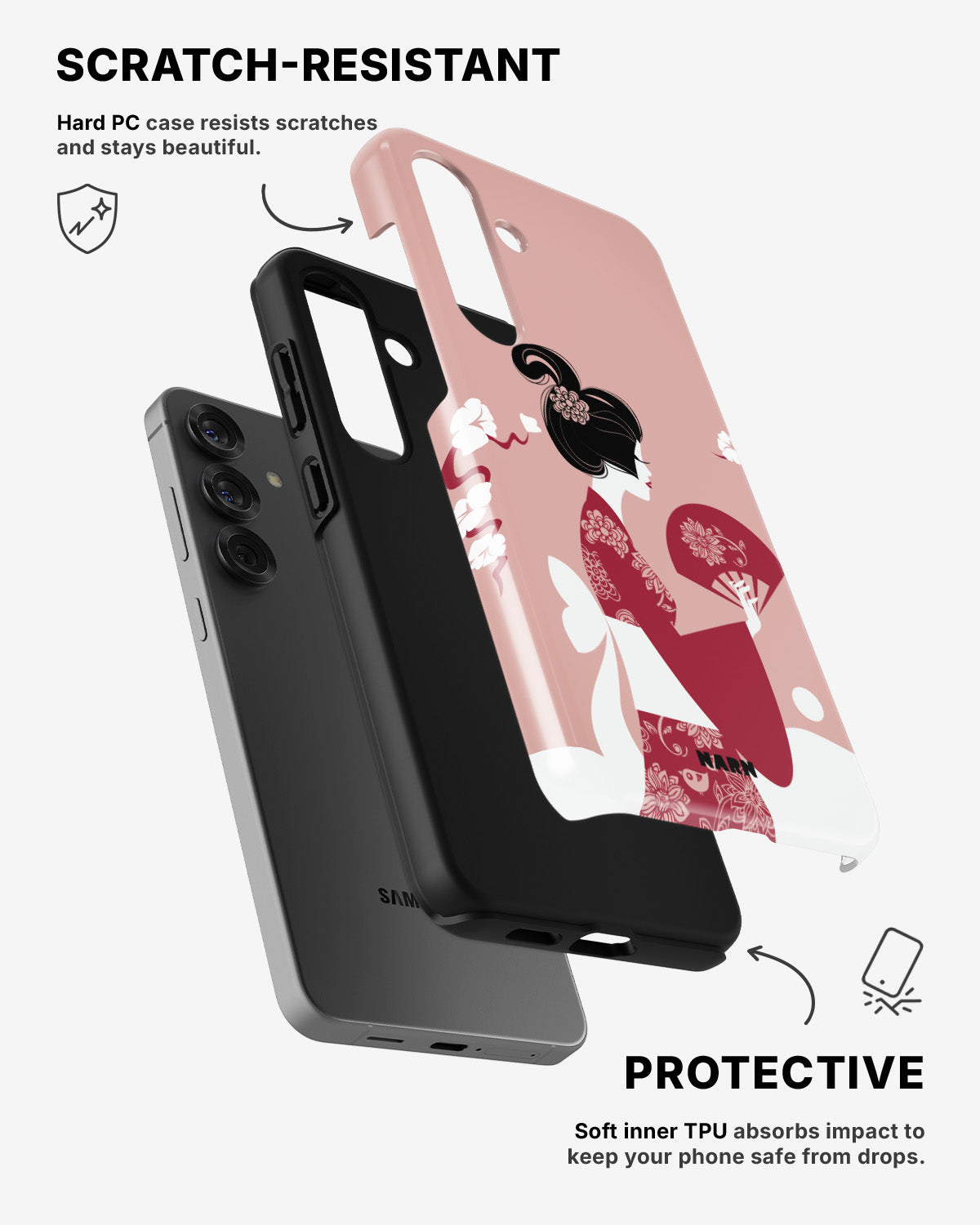 Samsung Galaxy A36 Tough Case – Geisha - View 2
