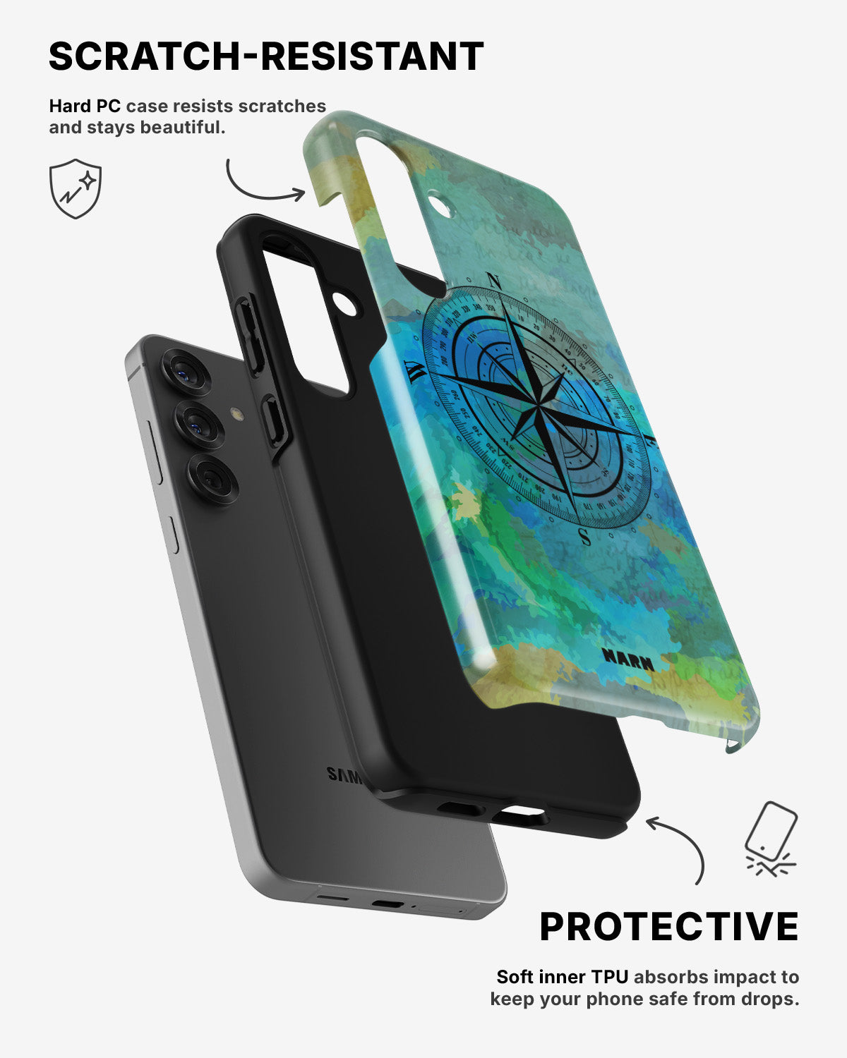 Samsung Galaxy A36 Tough Case – Compass - View 2