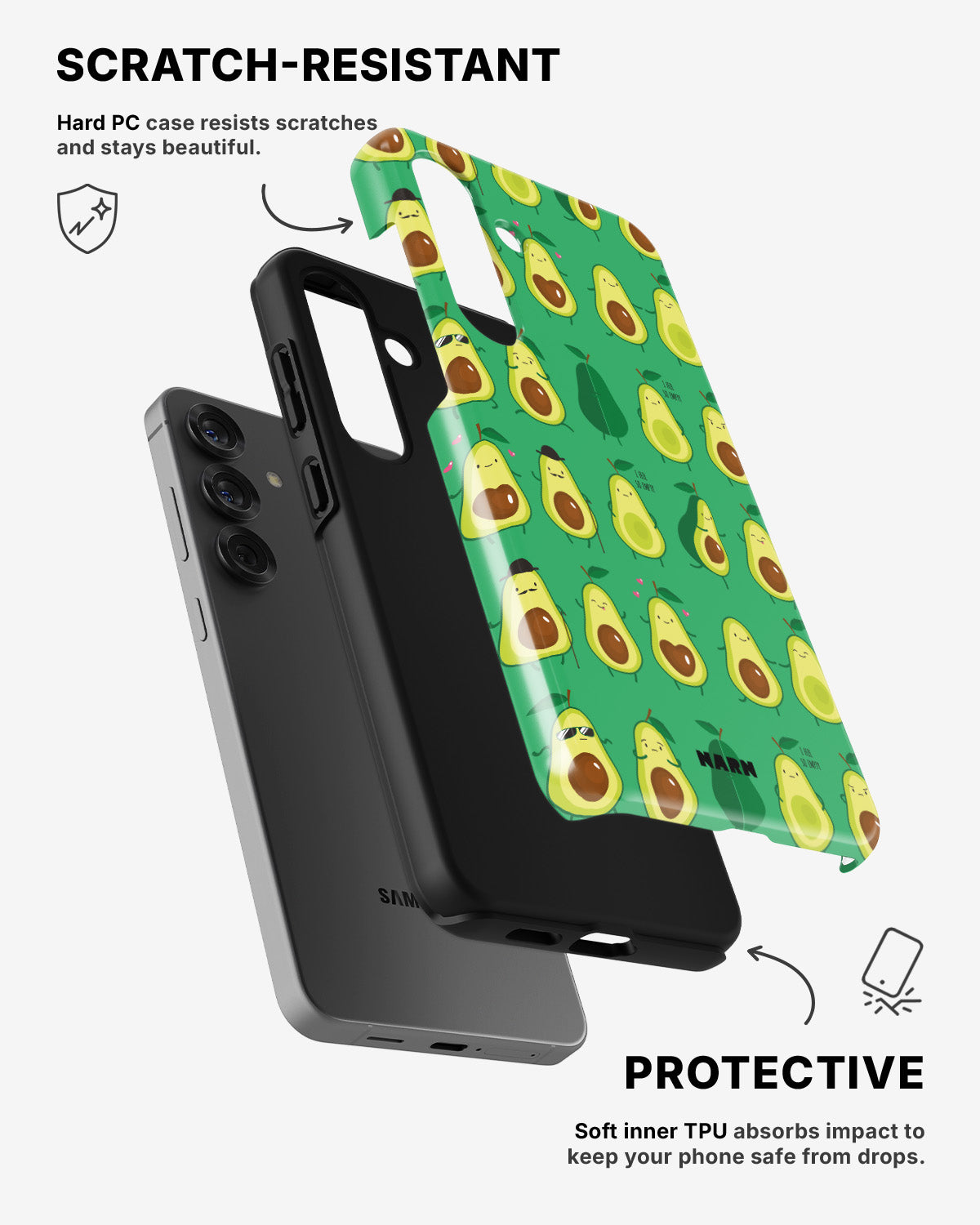 Samsung Galaxy A36 Tough Case – Avocado Mood - View 2