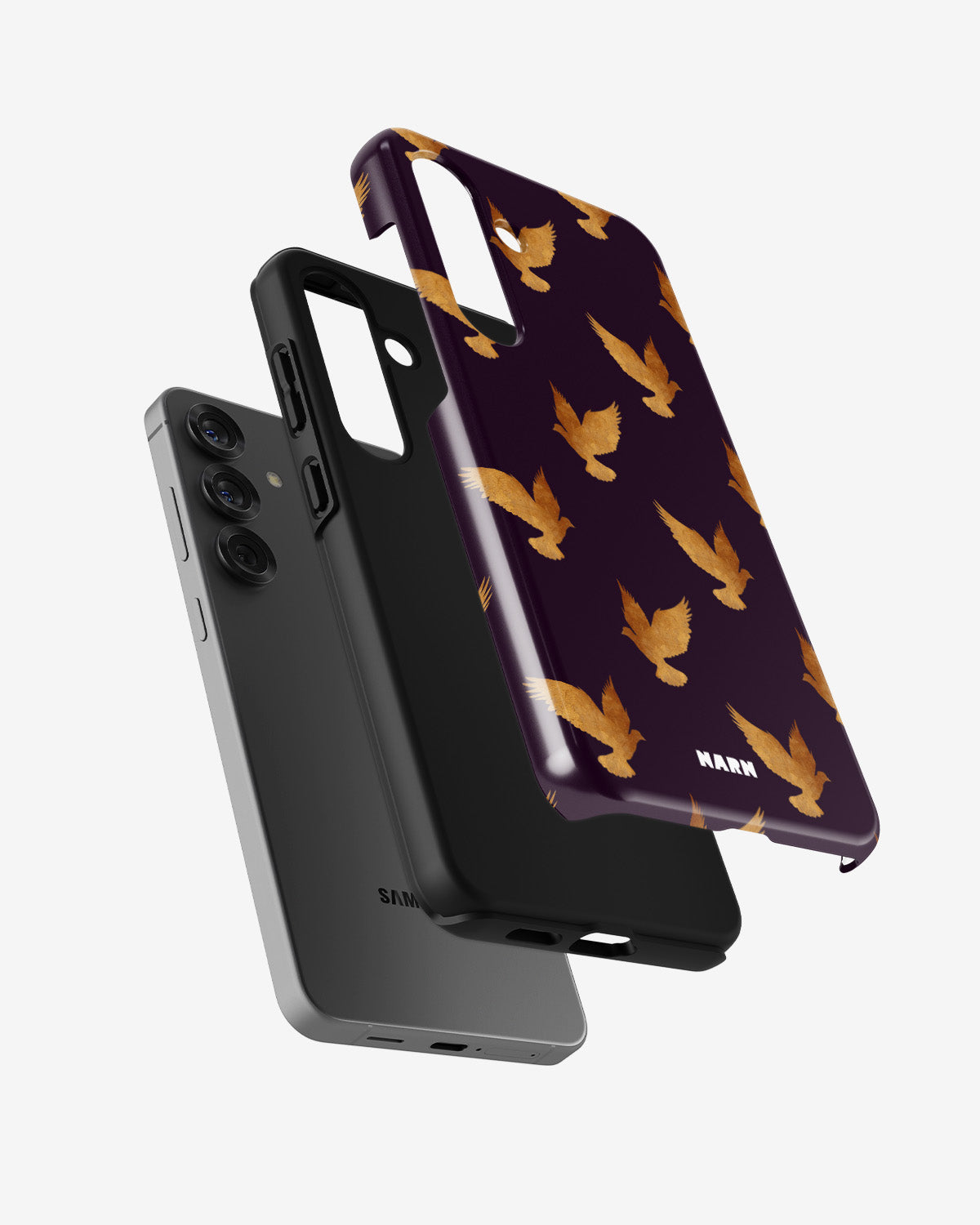 Samsung Galaxy A36 Tough Case – Royal Doves - View 2