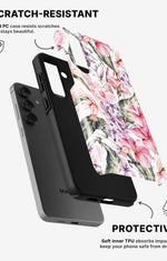 Samsung Galaxy A36 Tough Case – Watercolor Flowers - View 2