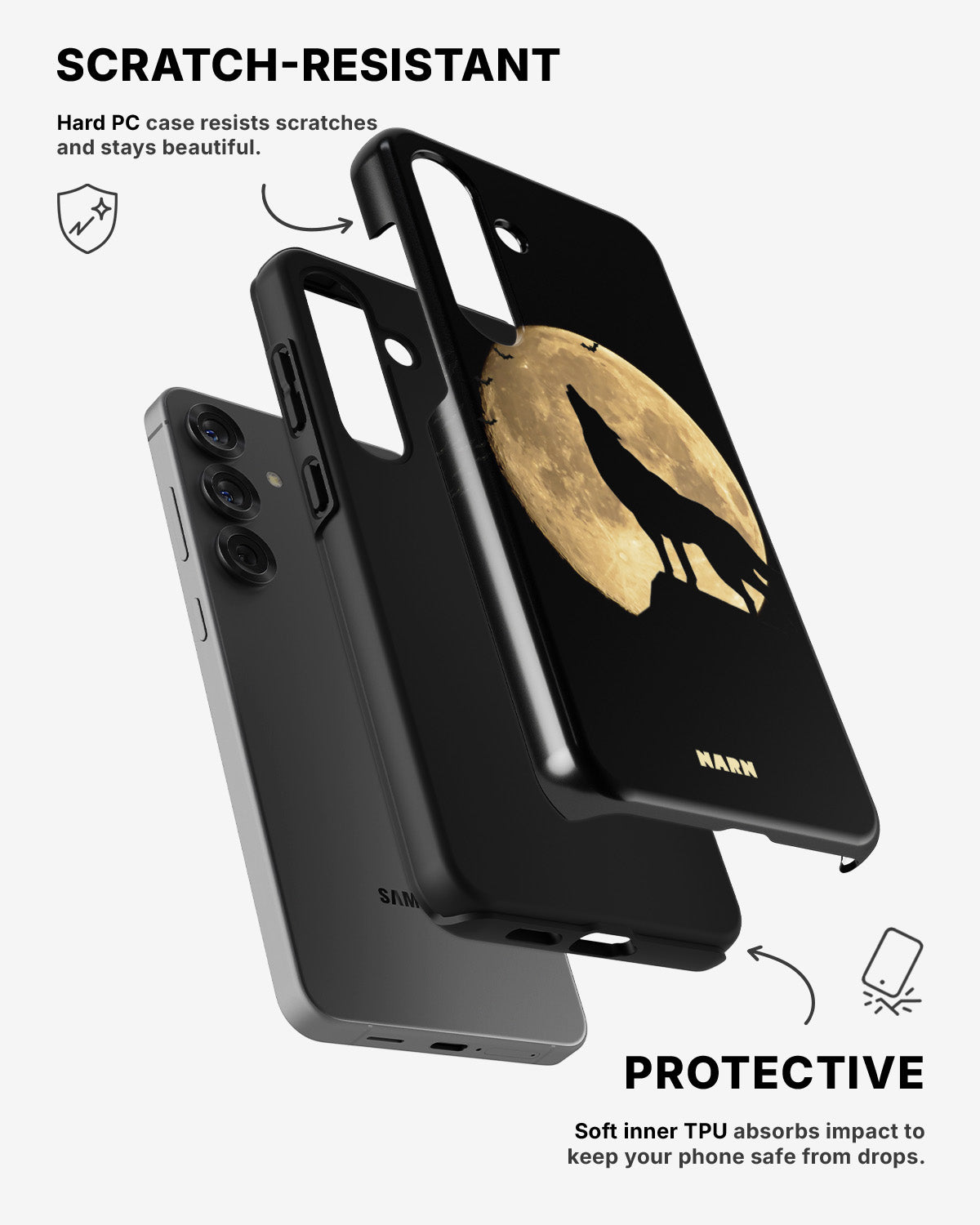 Samsung Galaxy A36 Tough Case – Wolf - View 2