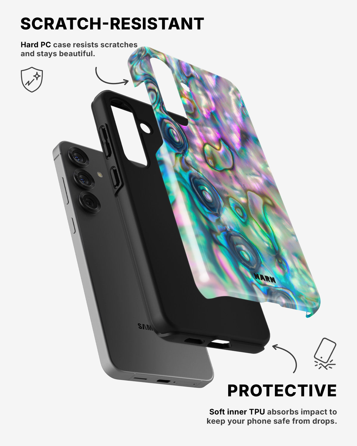 Samsung Galaxy A36 Tough Case – Seashell - View 2