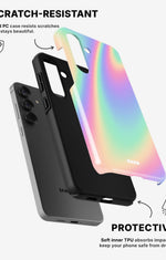 Samsung Galaxy A36 Tough Case – Rainbow Haze - View 2
