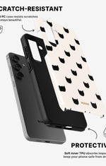 Samsung Galaxy A36 Tough Case – Kitty Dots - View 2