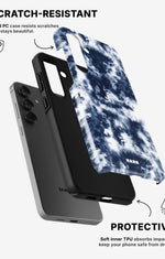 Samsung Galaxy A36 Tough Case – Tie Dye Blue - View 2