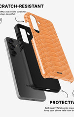 Samsung Galaxy A36 Tough Case – Orange Snake - View 2