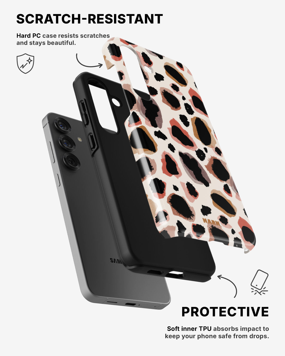 Samsung Galaxy A36 Tough Case – Artsy Leopard - View 2