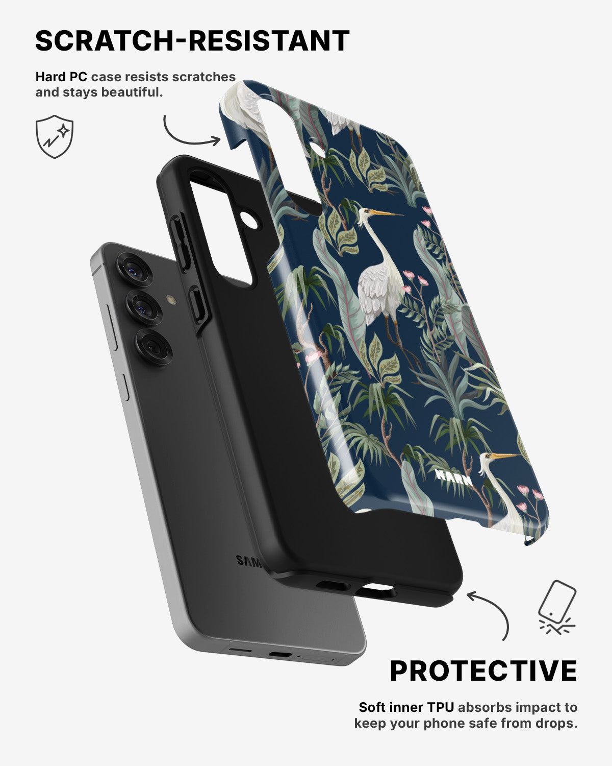 Samsung Galaxy A36 Tough Case – Royal Bird - View 2