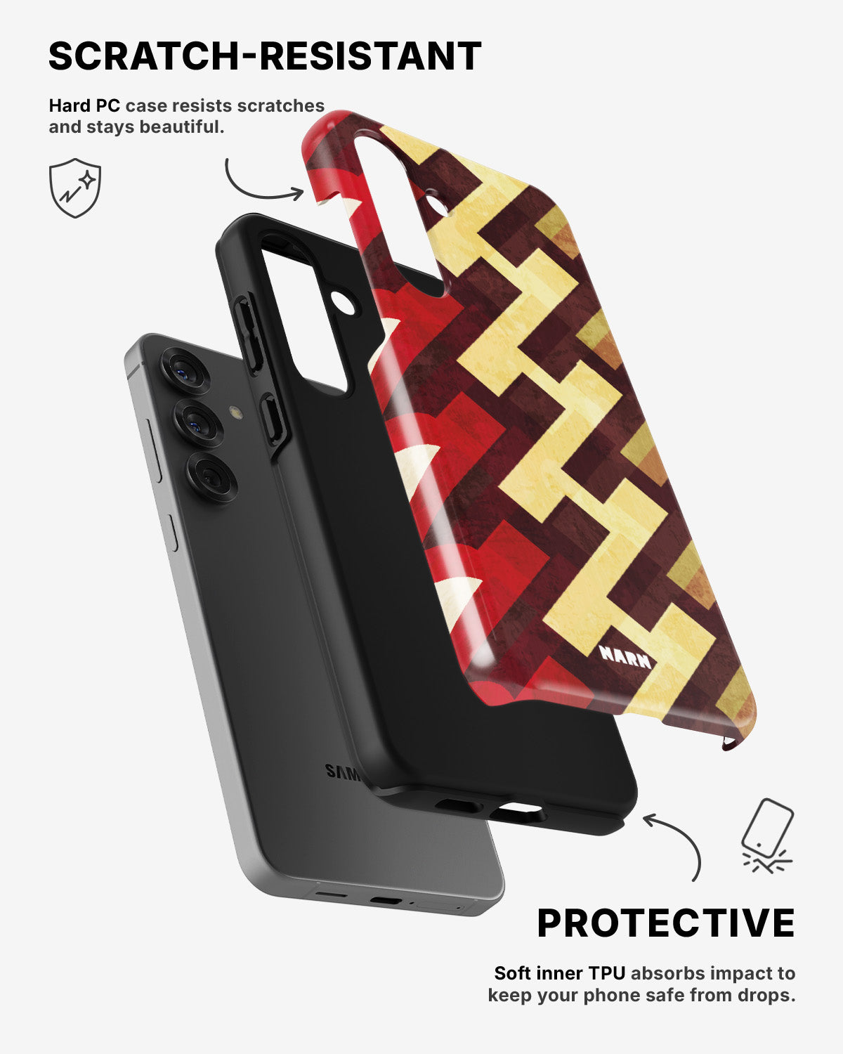 Samsung Galaxy A36 Tough Case – 70s - View 2