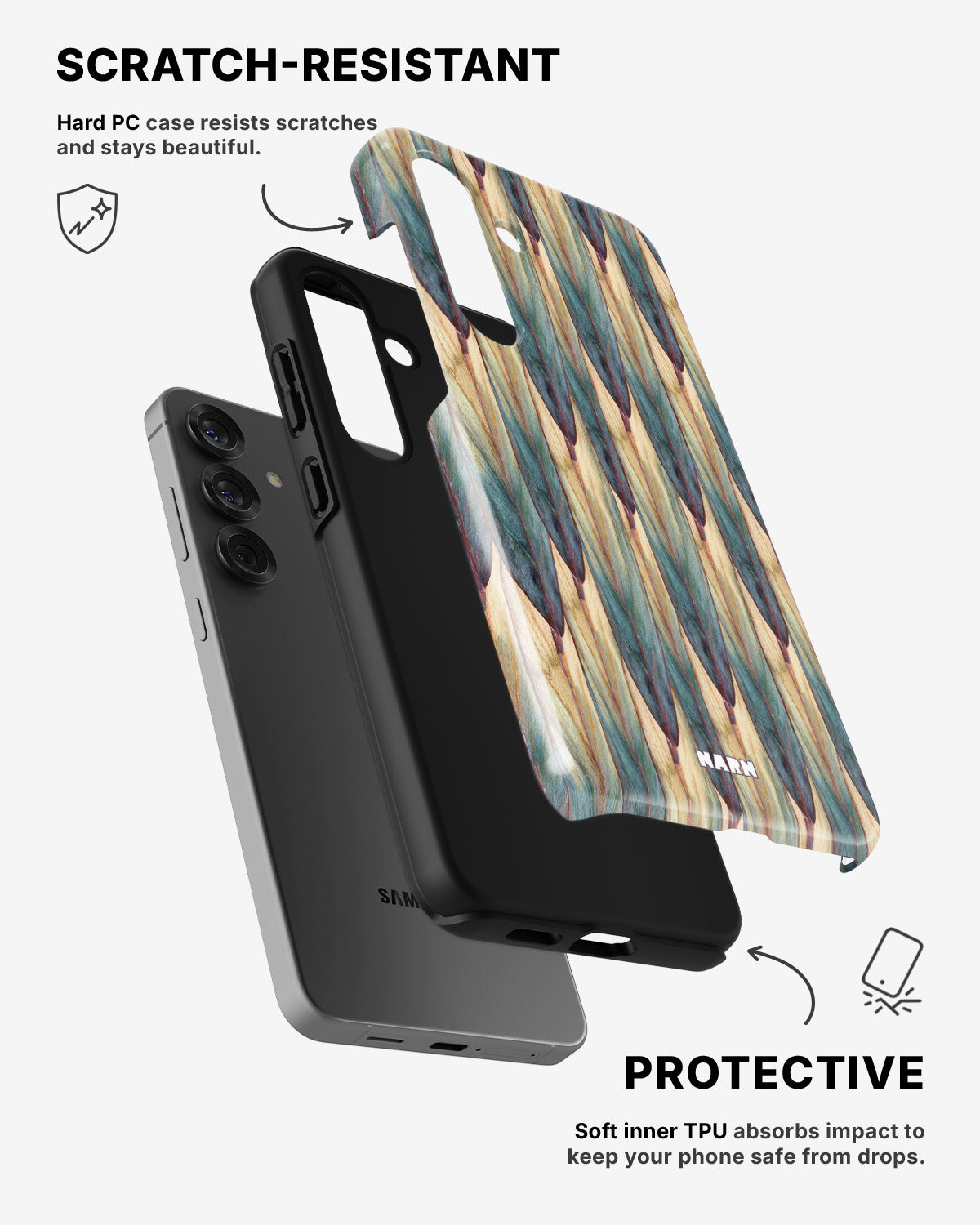 Samsung Galaxy A36 Tough Case – Happy Place - View 2