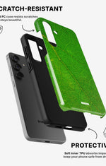 Samsung Galaxy A36 Tough Case – Green Leafy - View 2