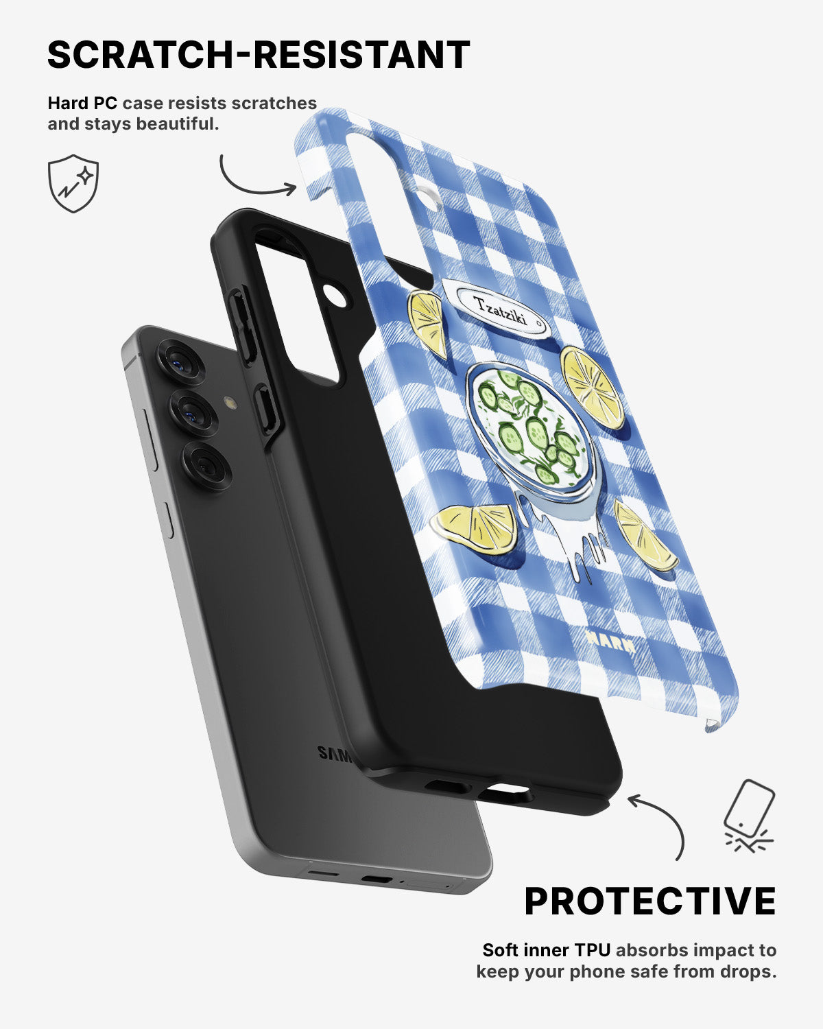 Samsung Galaxy A36 Tough Case – Tzatziki Time - View 2