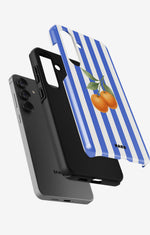 Samsung Galaxy A36 Tough Case – Orange Stripes - View 2
