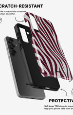 Samsung Galaxy A36 Tough Case – Velvet Zebra - View 2