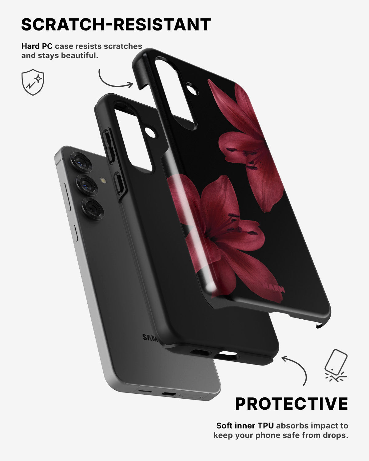 Samsung Galaxy A36 Tough Case – Ruby Lily - View 2