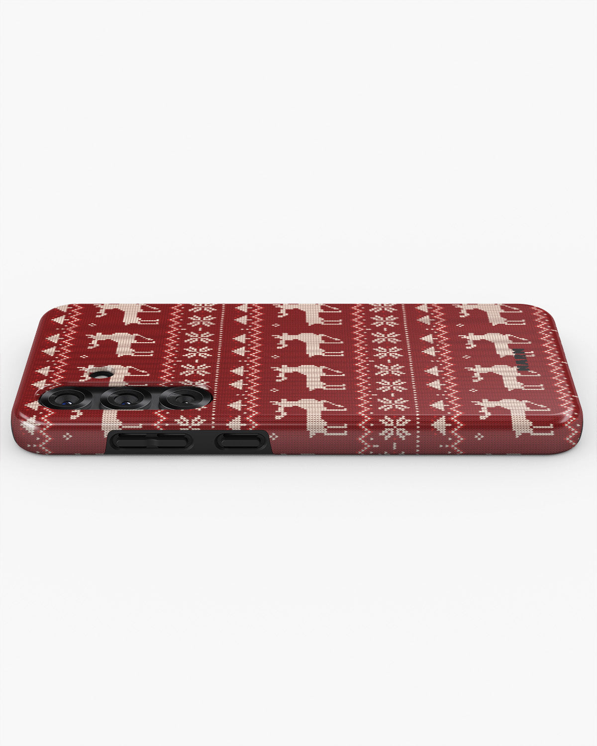 Samsung Galaxy A36 Tough Case – Reindeer Knit - View 3