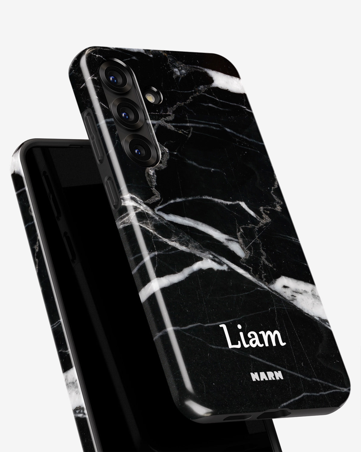 Samsung Galaxy A36 Tough Case – Custom - Black Marble - View 4