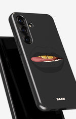 Samsung Galaxy A36 Tough Case – Golden Lips - View 4