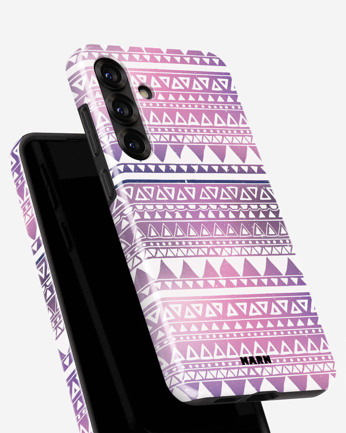 Samsung Galaxy A36 Tough Case – Purple Aztec - View 4