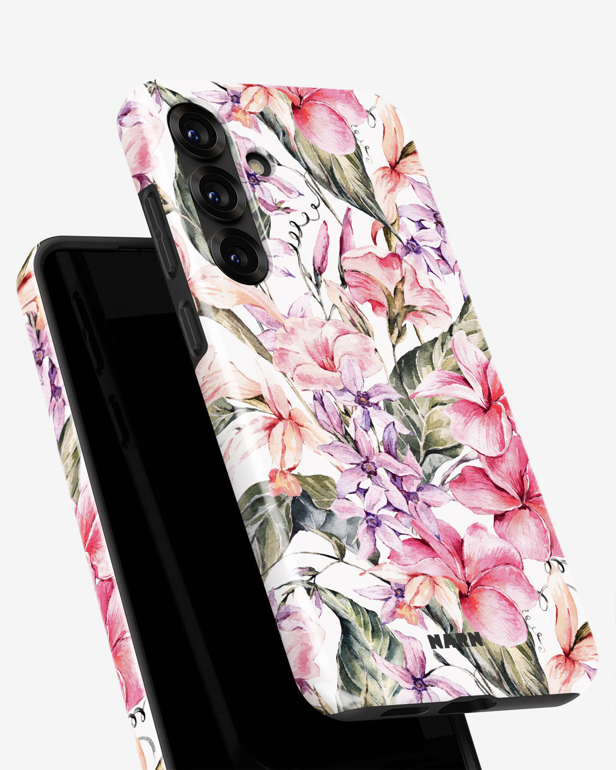 Samsung Galaxy A36 Tough Case – Watercolor Flowers - View 4