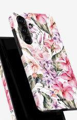 Samsung Galaxy A36 Tough Case – Watercolor Flowers - View 4