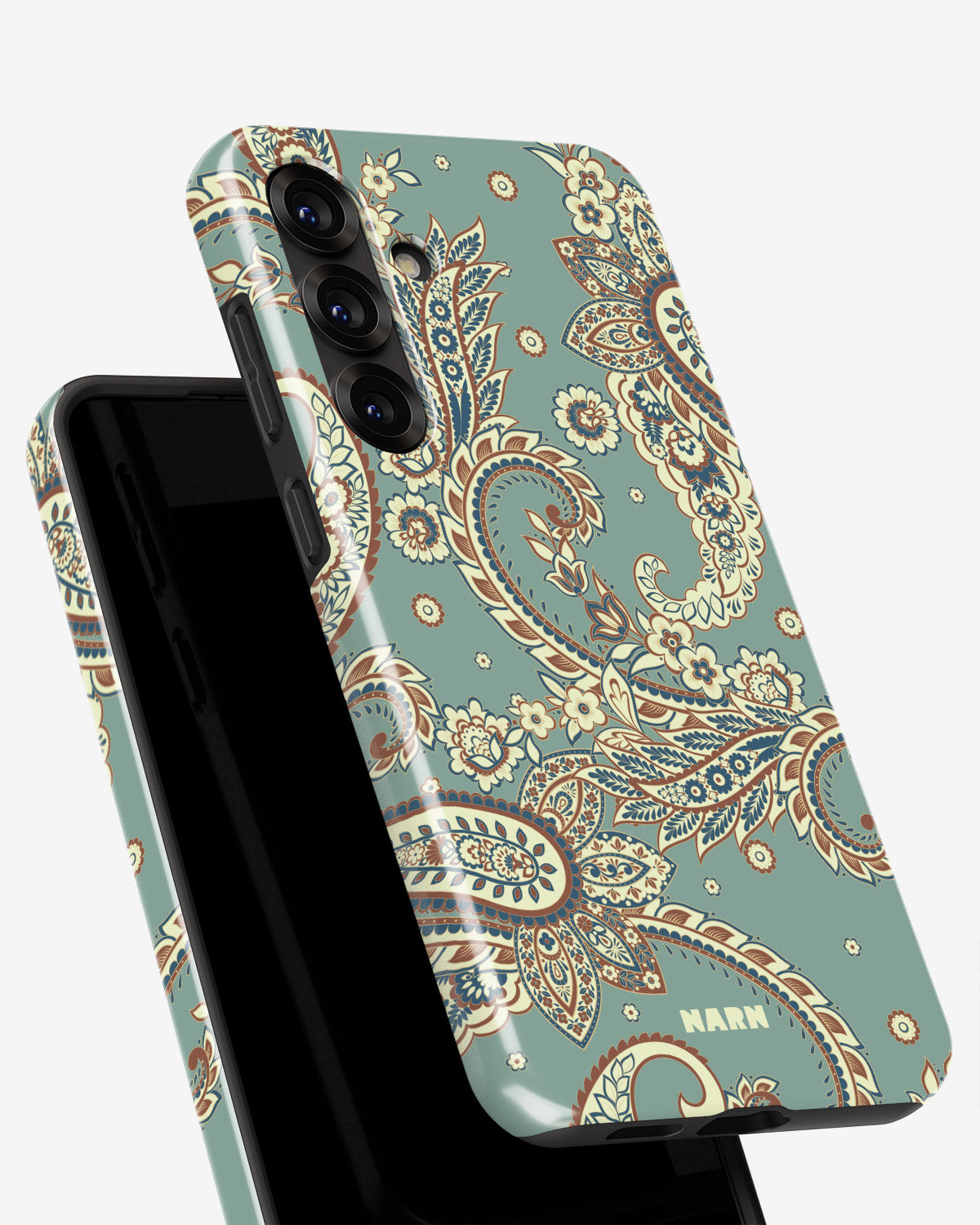 Samsung Galaxy A36 Tough Case – Paisley Green - View 4
