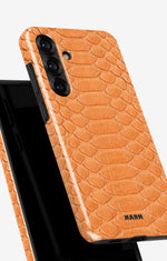 Samsung Galaxy A36 Tough Case – Orange Snake - View 4