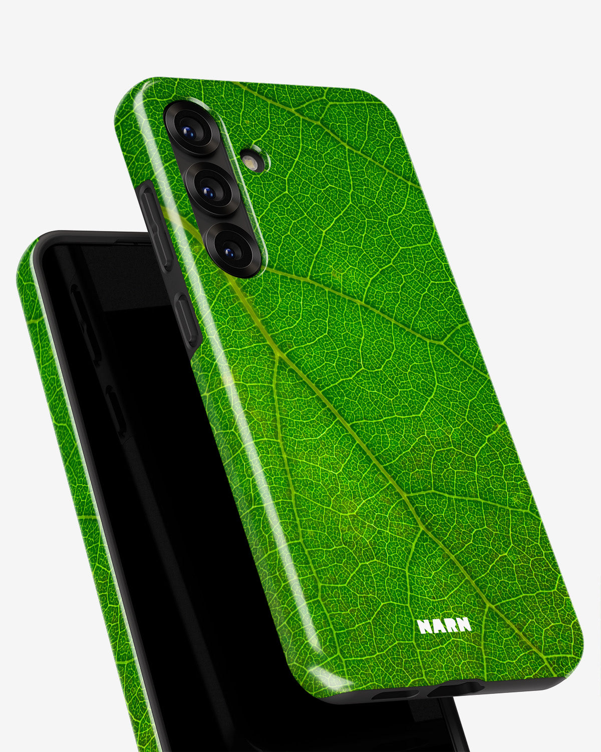 Samsung Galaxy A36 Tough Case – Green Leafy - View 4
