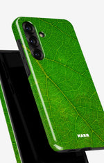 Samsung Galaxy A36 Tough Case – Green Leafy - View 4