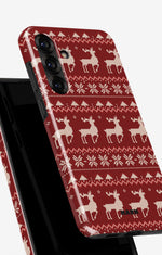 Samsung Galaxy A36 Tough Case – Reindeer Knit - View 4