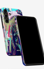 Samsung Galaxy A36 Tough Case – Abstract Cat - View 5