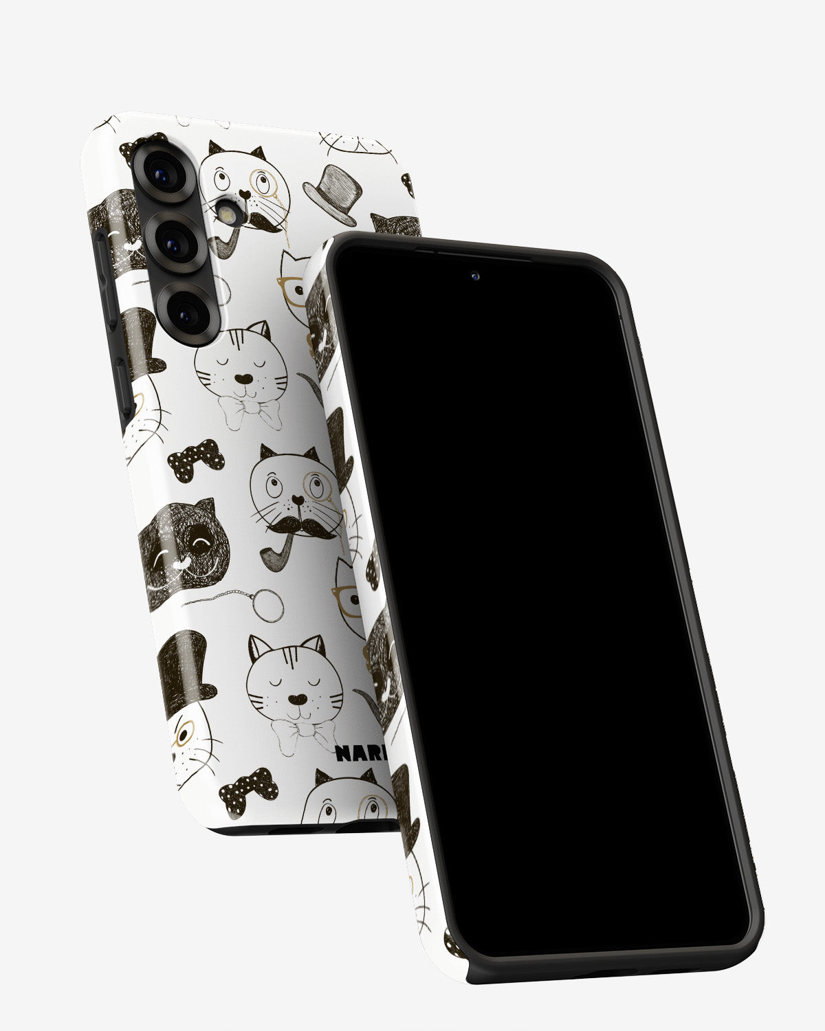 Samsung Galaxy A36 Tough Case – Cartoon Cats - View 5