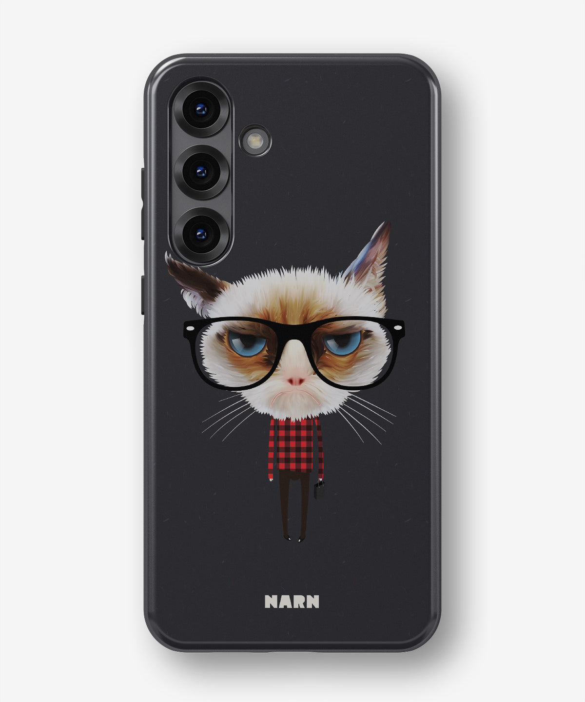Samsung Galaxy S23 5G Tough Case – Hipster Cat - View 1