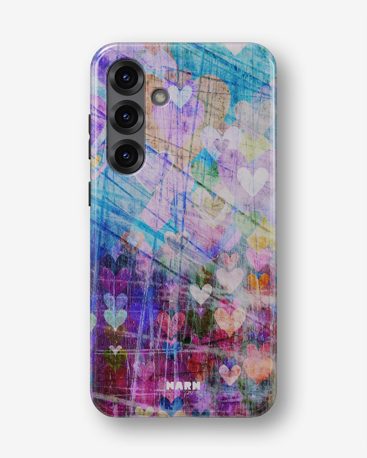 Samsung Galaxy S23 5G Tough Case – Purple Hearts - View 1