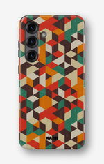 Samsung Galaxy S23 5G Tough Case – Retro Geometric - View 1
