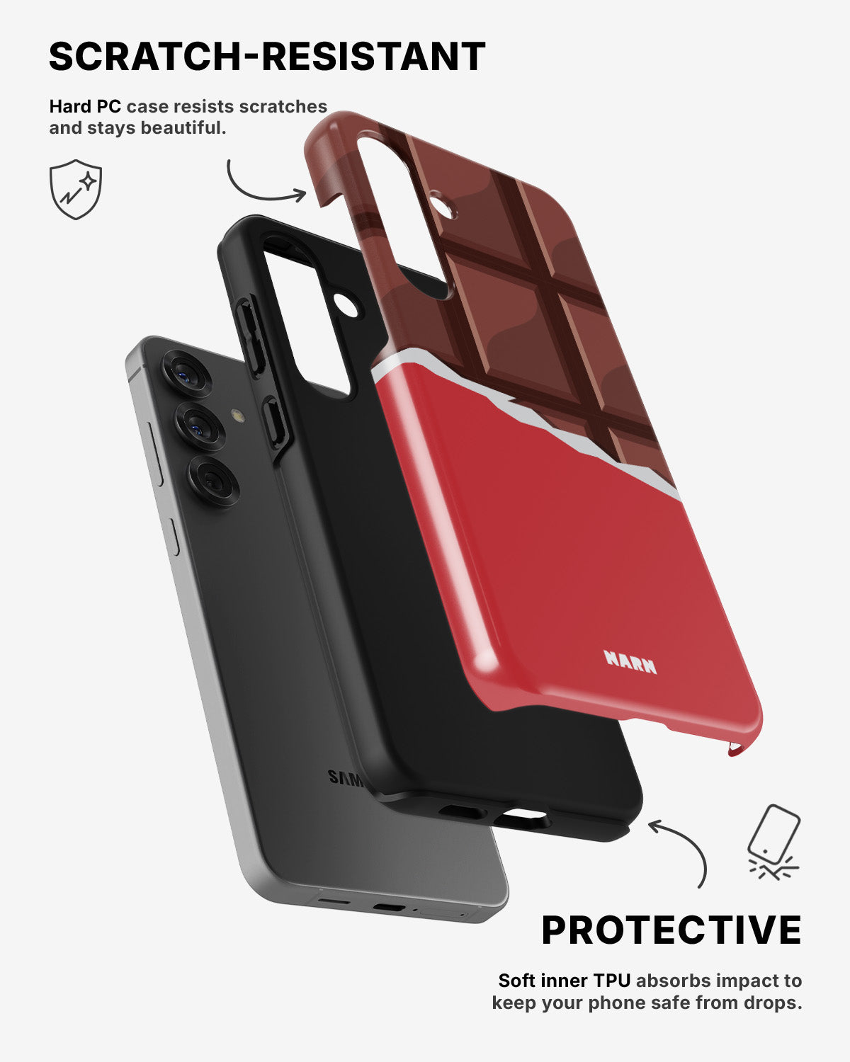 Samsung Galaxy S23 5G Tough Case – Chocolate Break - View 2
