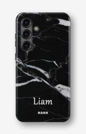 Samsung Galaxy A55 5G Tough Case – Custom - Black Marble - View 1