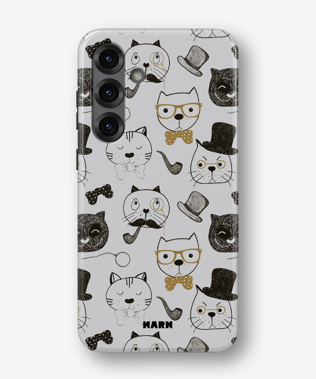 Samsung Galaxy A55 5G Tough Case – Cartoon Cats - View 1